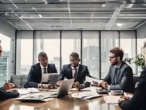 Prestataires de services juridiques aux entreprises en concertation.