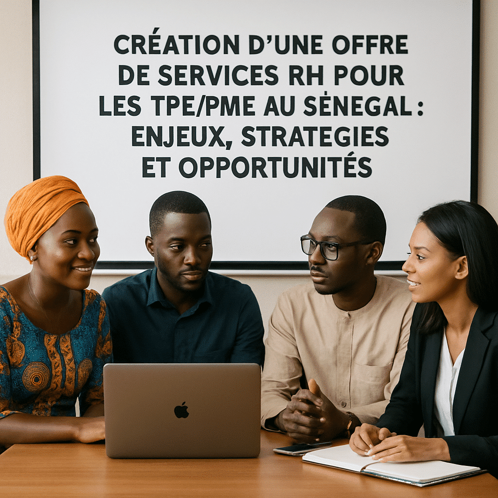 equipe crant une offre de services RH