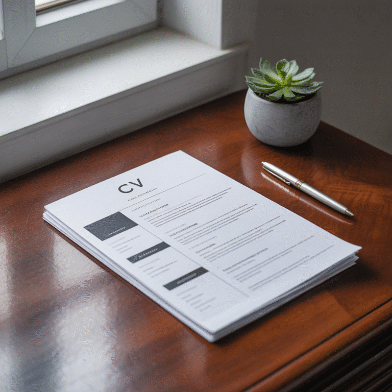 Images représentant un curriculum vitae (CV)