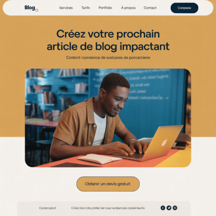 Rédaction d'articles de blog ponctuel