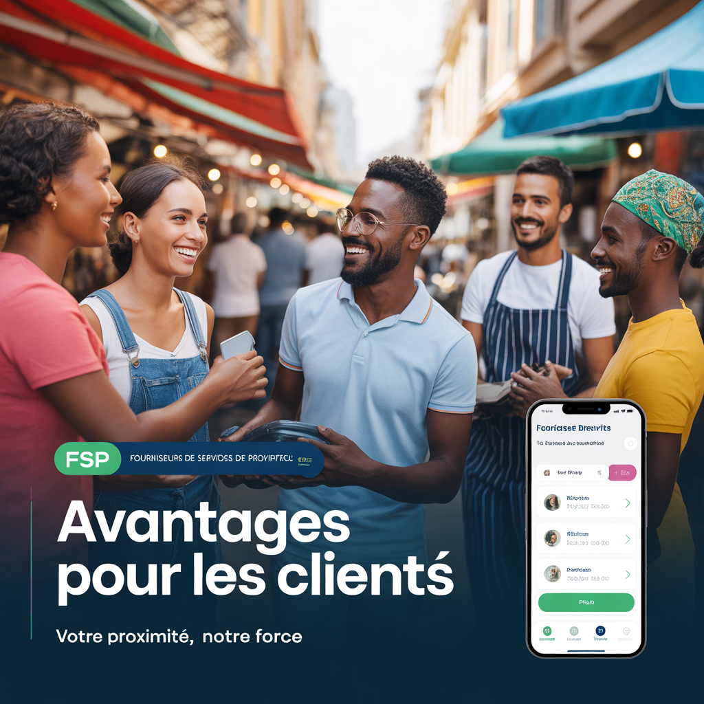 images montrant des clients